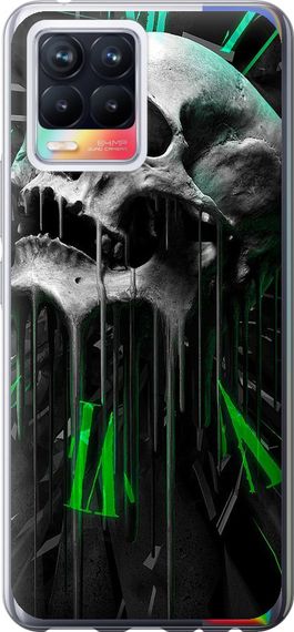 Чехол на Realme 8 Череп-часы "4100u-2303-17620"