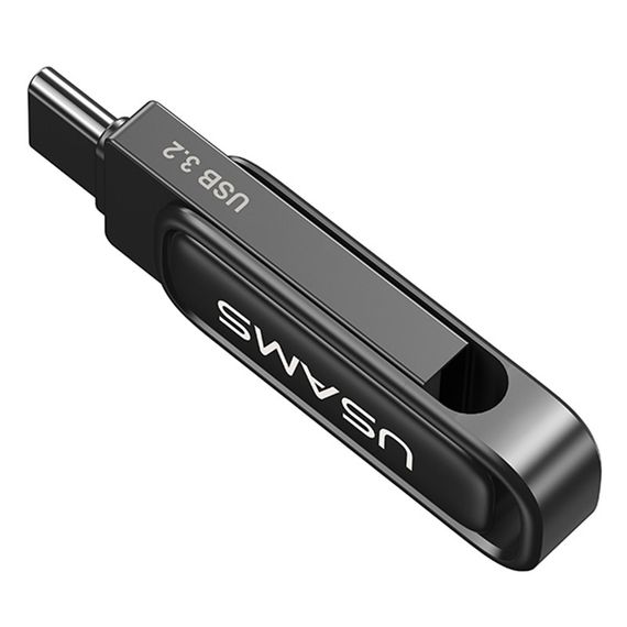 Флеш-накопичувач Usams US-ZB349 USB 3.2 Type-C Dual Ports – 256GB Tarnish | Зображення 3