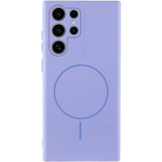 Чохол Silicone Cover Lakshmi Full Camera (AA) with MagFit для Samsung Galaxy S24 Ultra Бузковий / Dasheen
