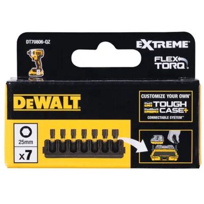Набор бит DeWALT в касете для Tough Case, FlexTorq, L=25 мм, H3, H4-3 шт, H5-2 шт, H6 (DT70806) | Зображення 2