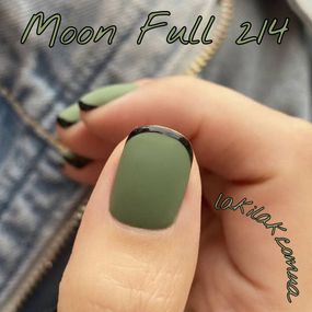 Гель-лак Moon Full №214 оливковий 8мл