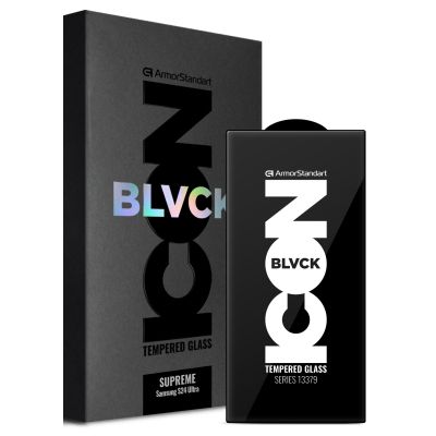 Стекло защитное Armorstandart Supreme Black Icon Samsung S24 Ultra (ARM84630)