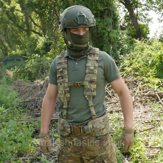 Ремені плечові (лямки) м'які для тактичних поясів РПС мультикам | Зображення 4