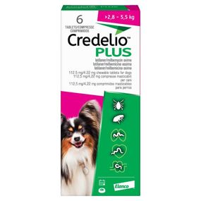 Таблетки Credelio PLUS проти бліх та кліщів для собак 2,8-5,5 кг