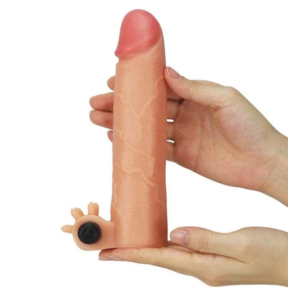 Вібронасадка на член - Revolutionary Silicone Nature Extender Add 2" Flesh | Зображення 3