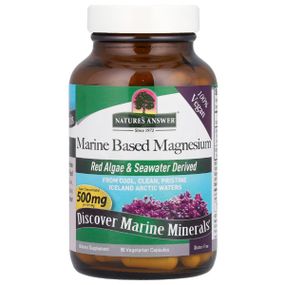 Микроэлемент Магний Nature's Answer Marine Based Magnesium 500 mg 90 Veg Caps
