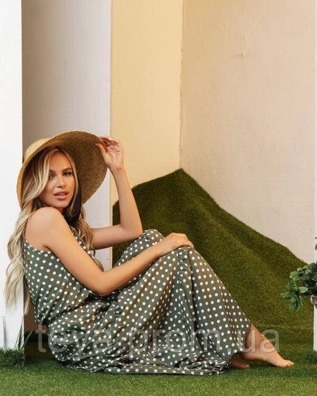 Плаття для жінок колір хакі розмір L FI_001482 | Зображення 3