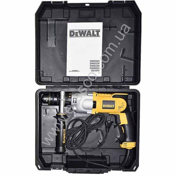Дрель сетевая ударная 1300Вт DeWALT D21570K | Зображення 1