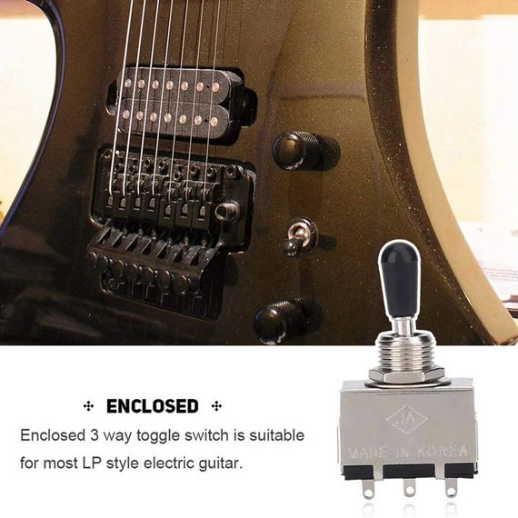 Перемикач тумблер Korea switch для гітари електрогітари Gibson LP Les Paul SG ES ХРОМ