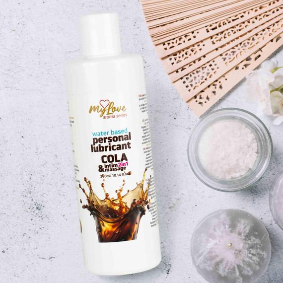 2в1 лубрикант та масажний гель - MyLove Aroma Series Intim&Massage Cola, 300 мл Sex Aura | Зображення 2