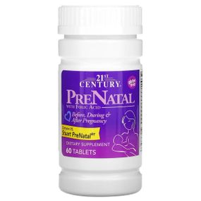 Вітамінно-мінеральний комплекс 21st Century PreNatal with Folic Acid 60 Tabs CEN27310
