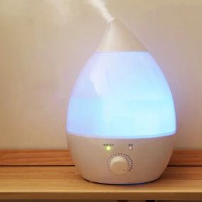 Зволожувач повітря на 1,3л підсвічуванням та регулятором Wild Wind Білий