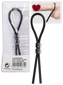 Эрекционная петля на пенис Black Silicone Ring sexstyle