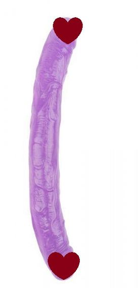 Двухсторонний фаллоимитатор 12.8 Inch Dildo, Purple sexstyle