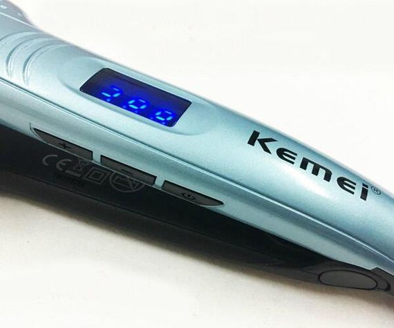 Мощный и компактный стайлер для выравнивания волос Kemei ZFQ-KM-9621 Голубой (ZFQ-KM-9621_419) | Зображення 6
