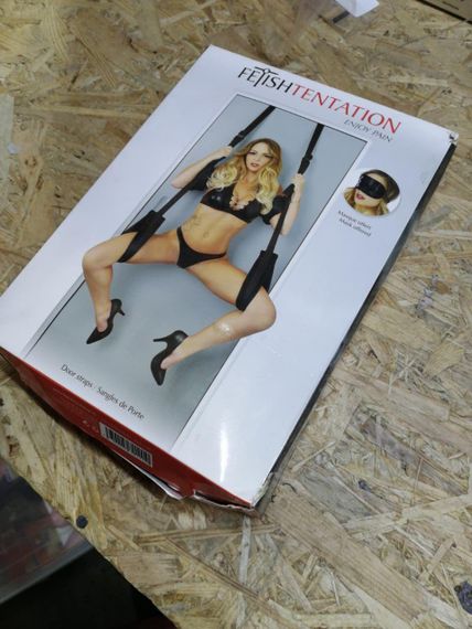 Секс-качели на дверь Fetish Tentation Door Straps с маской на глаза (мятая упаковка!!!) | Зображення 1