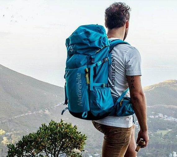 Рюкзак туристичний Naturehike NH18Y045-Q, 45 л, блакитний | Зображення 2