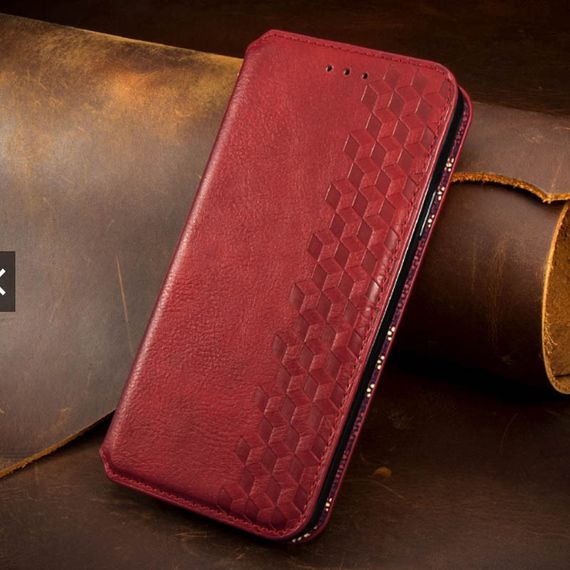Шкіряний чохол-книжка GETMAN Cubic (PU) для Xiaomi Redmi Note 9/Redmi 10X | Зображення 1