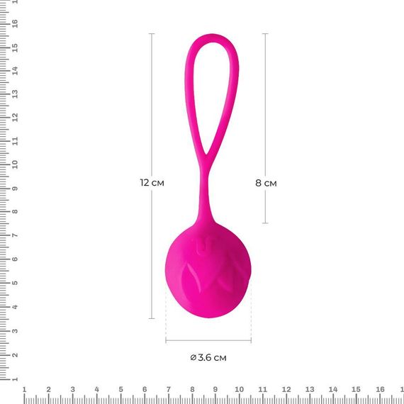 Вагінальні кульки Adrien Lastic Geisha Lastic Balls Mía Magenta (L), діаметр 4 см, маса 42 г | Зображення 1