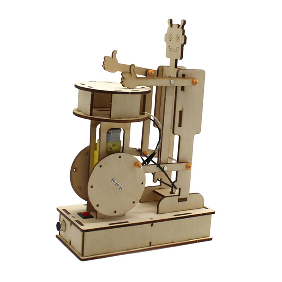 Деревянный робот "Сделай сам" управление голосом, набор для научных экспериментов (sv3922)
