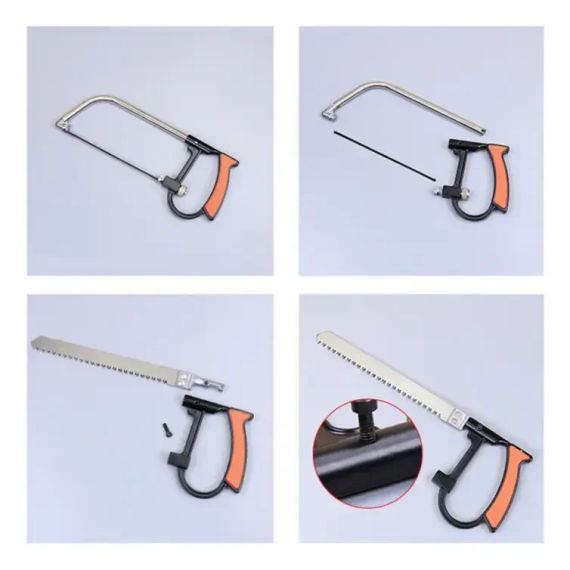 Ножівка по дереву в наборі з пилками TV One, Пилка для дерева та металу ручна | Зображення 2