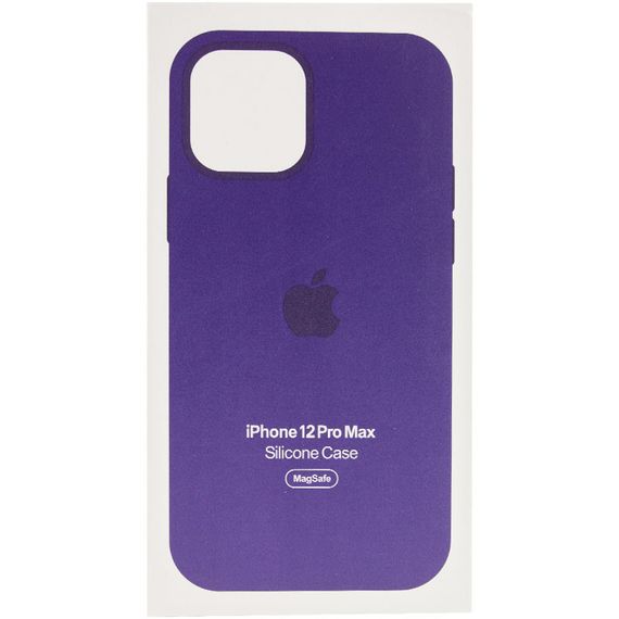 Чохол Silicone case (AAA) full with Magsafe and Animation для Apple iPhone 12 Pro Max (6.7") Фіолетовий / Amethyst | Зображення 4
