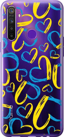 Чехол на Realme 5 Сердца UA "5292u-1862-17620"