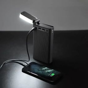 Повербанк с фонариком HOCO LED J62 30000MAH 10W 3ХUSB Черный