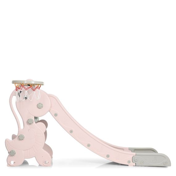 Детская горка YG2020-2-1-8 пластик, с баскетбольным кольцом | Зображення 1