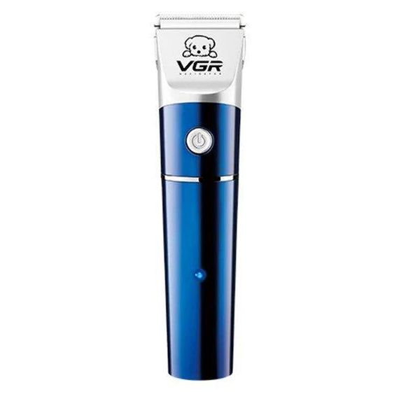 Качественная Машинка для стрижки животных VGR 098 синий | Аккумуляторный триммер для стрижки Собак и Котов | Зображення 1