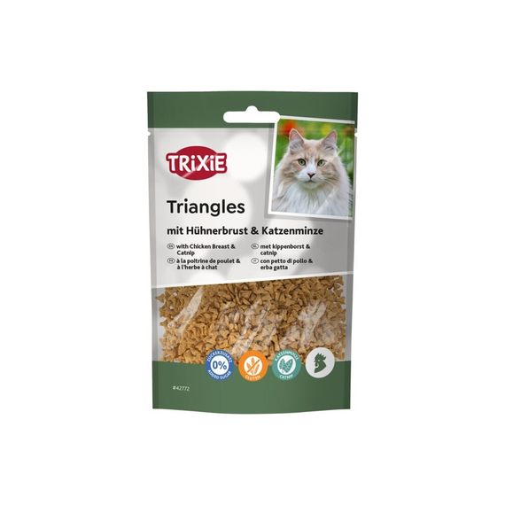 Ласощі Trixie д/котів трикутники з курячим філе та котячою м'ятою 50г