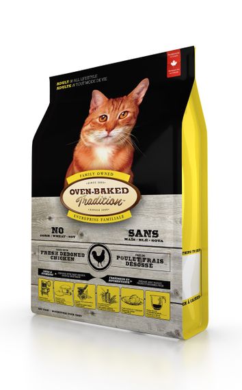 Корм Oven-Baked Tradition Cat Adult Chicken сухий з куркою для котів будь-якого віку 4.54 кг