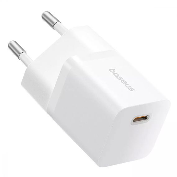 МЗП Baseus GaN5 Fast Charger (mini) PD25W (1USB-C) (P10110909213-00) Moon White | Зображення 3