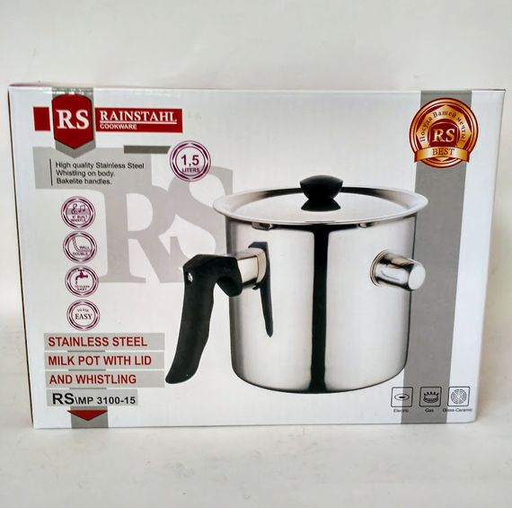 Молоковарка со свистком Rainstahl RS-3100-15, 1.5 л, молочник из нержавеющей стали | Зображення 7