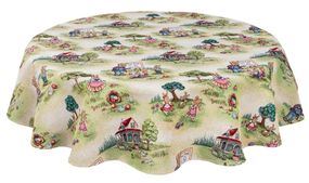 Скатертина гобеленова EDEN1184 Limaso, Ø140, Кругла, Великодній, Без люрексу, 75% поліестер, 22% бавовна, 3% акрил, Гобелен