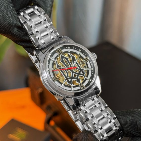 Класичний чоловічий годинник Awarder 025 Sharp Silver Black | Зображення 2