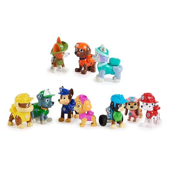 Подарунковий набір 10 фігурок Щенячий патруль Оригінал Paw Patrol 10th Anniversary All Paws On Deck | Зображення 3