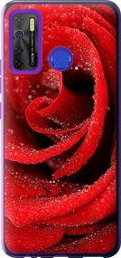 Чехол на Tecno Spark 5 Pro KD7 Красная роза "529u-2445-17620"