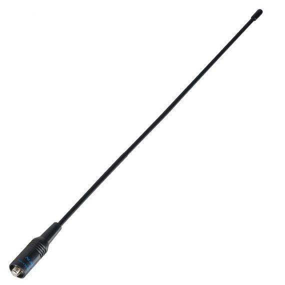 Усиленная антенна для рации (38 см), 144/430 МГц, Nagoya NA-771 / Гибкая двухдиапазонная антенна на | Зображення 1