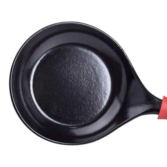 Чугунная сковорода с силиконовой ручкой Ø21 см для электрической и газовой плиты 0,5 л HP-1-12 | Зображення 2