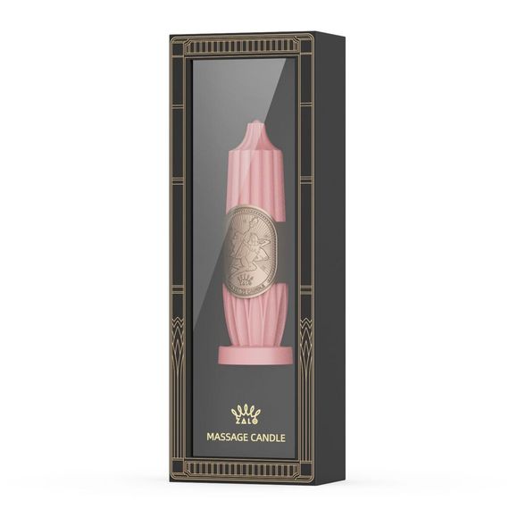 Розпродаж!!! Розкішна масажна свічка Zalo Massage Candle Pink (термін 14.04.2026) | Зображення 1