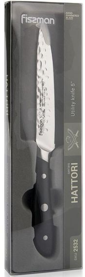 Ніж універсальний Fissman Hattori 13см hammered з нержавіючої сталі | Зображення 3