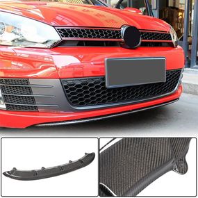 Накладка на передній бампер Lip V3 (для GTI HB 2010-2013, Карбон) для Volkswagen Golf 6 рр