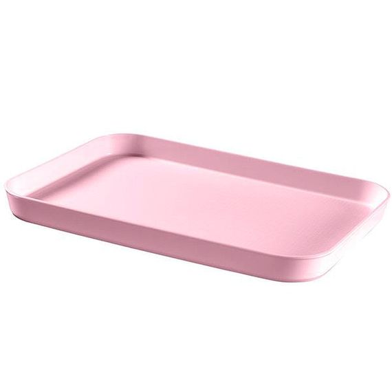 Піднос Curver 00738 пластиковий прямокутний двосторонній для кухні і подачі рожевий