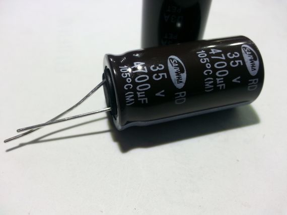 4700mkf - 25v  RD 16*31 SAMWHA, 105°C конденсатор електролітичний | Зображення 2