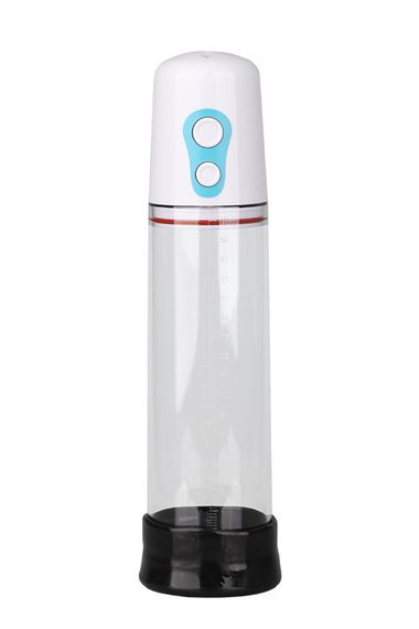Вакуумна помпа для пеніса чоловіча автоматична MENZSTUFF Automatic Penis Pump Clear — 22 см, 2 кнопки | Зображення 1