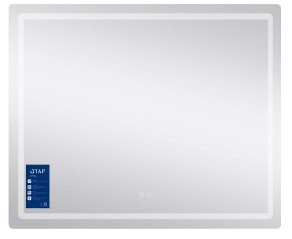 Дзеркало Qtap Mideya (MI2) прямокутне з LED-підсвічуванням Touch QT2078NCF9070 | Зображення 1