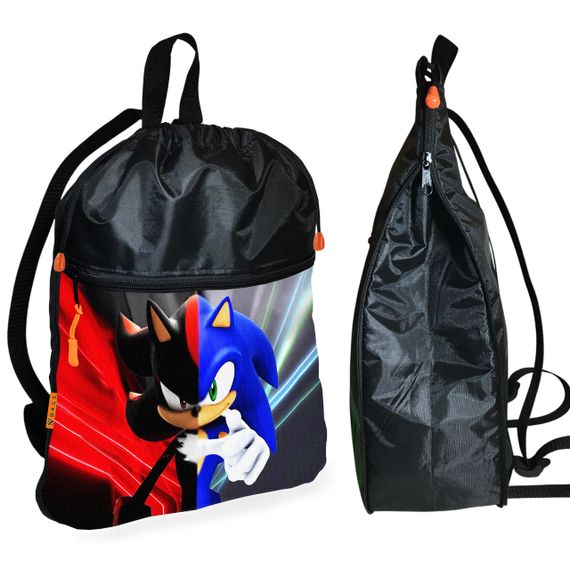 Школьный рюкзак детский Супер Соник + Сумка для обуви спортивной формы рюкзак-мешок для мальчика (01836) | Зображення 1