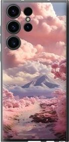 Чохол на Samsung Galaxy S23 Ultra Рожеві хмари із силікону FCh_006691