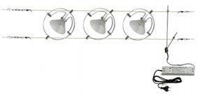 Светильник струнный поворотный (система) HTL-83/3 White